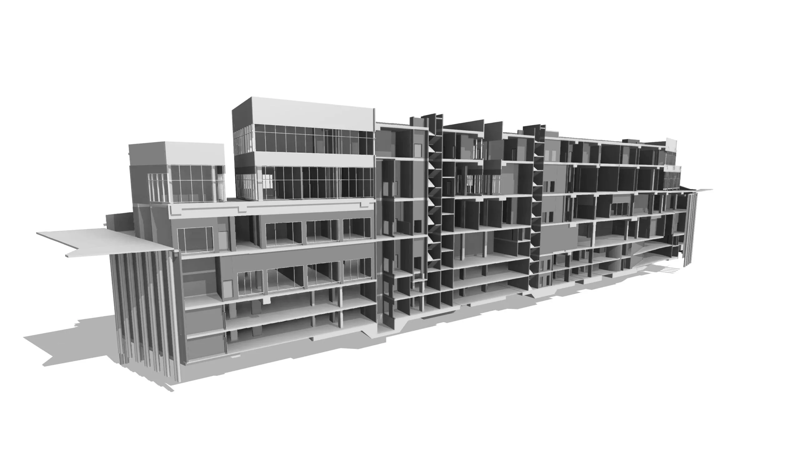 Coordinated multi-discipline BIM project model produced under a structured BIM execution plan